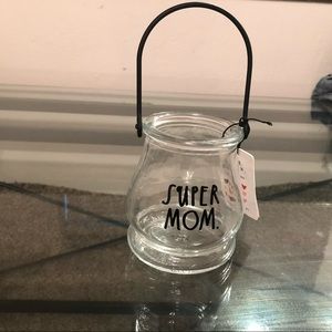 Rae Dunn Candle Holder “SUPER MOM”